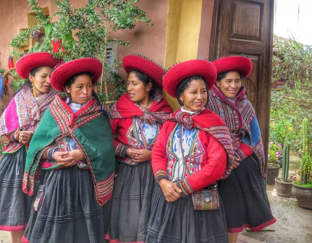 Peruvian women in the streets seen on the Peru Explorer Vacation