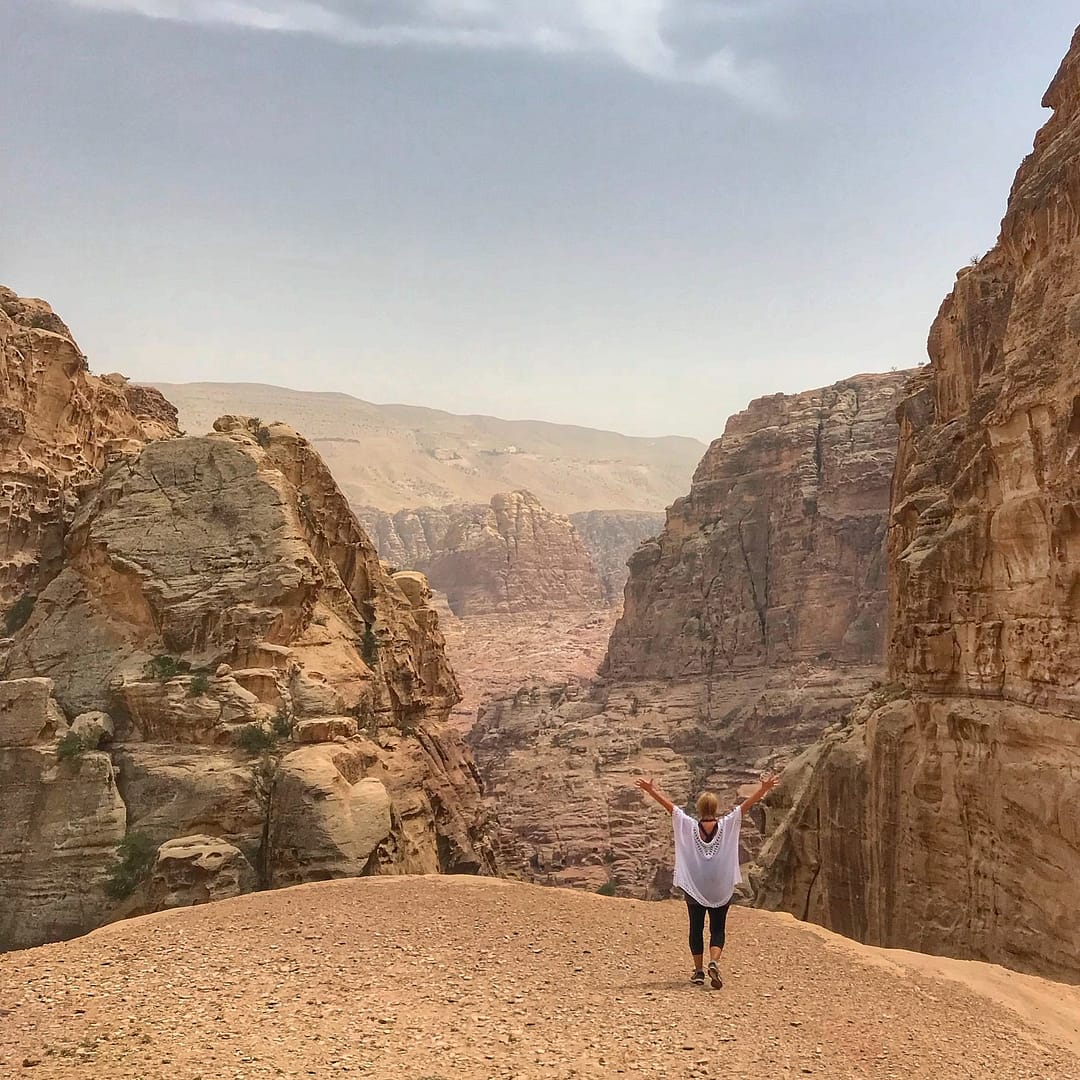 Keri at Petra - Jordan Tour