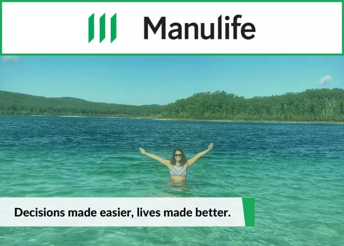 Image of a girl swimming in ocean with Manulife travel insurance